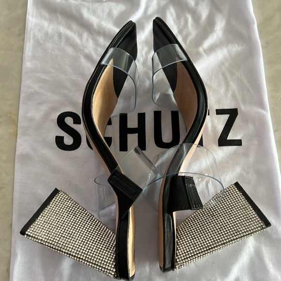 SCHUTZ Ariellen style slide sandals, size 7. - Picture 6 of 9